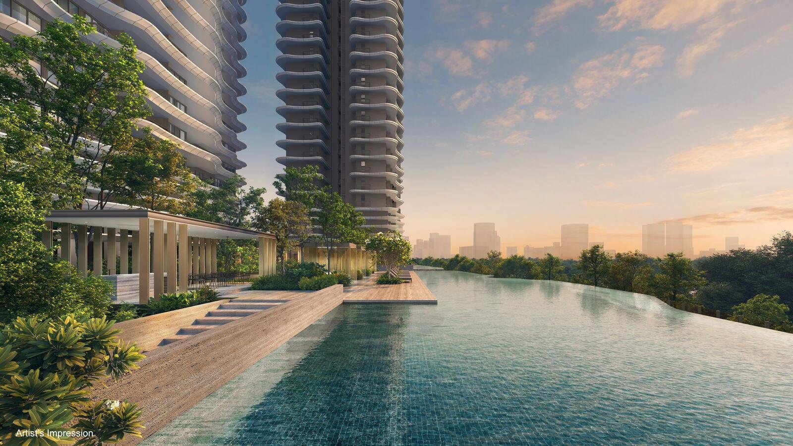 Newton Residences — Pool Garden